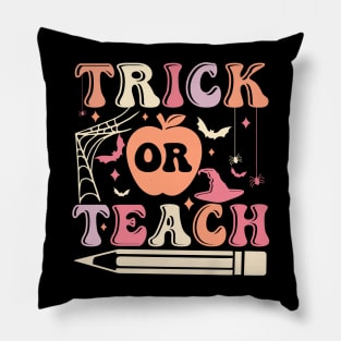 Trick Or Teach Funny cute halloween teacher Costume 2022 Pillow