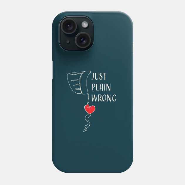 Just Plain Wrong Blue Logo Phone Case by Just Plain Wrong 