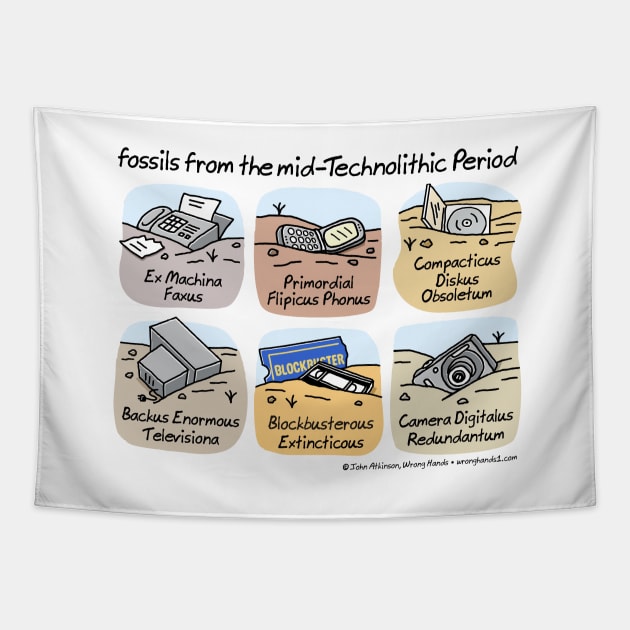 Technolithic fossils Tapestry by WrongHands