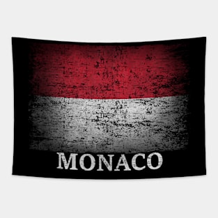 Monaco Flag Gift Women Men Children Monaco Vintage Tapestry