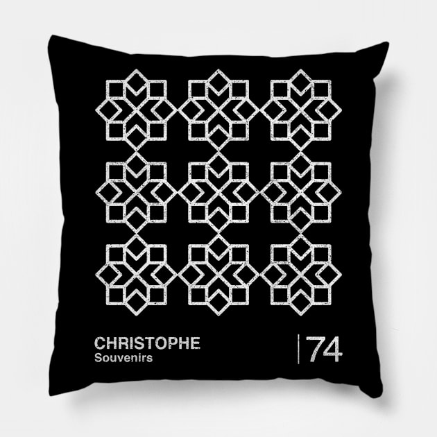 Christophe / Minimalist Graphic Artwork Fan Design Pillow by saudade