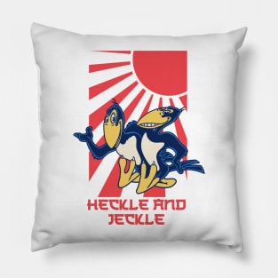 Heckle And Jeckle Retro Japanese Pillow