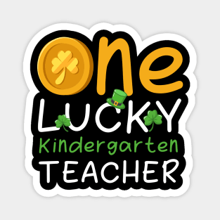 One Lucky Kindergarten Teacher St. Patrick's Day Magnet