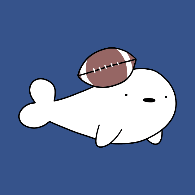 Baby Harp Seal and Football by saradaboru