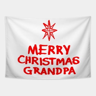 Merry Christmas Grandpa R Tapestry
