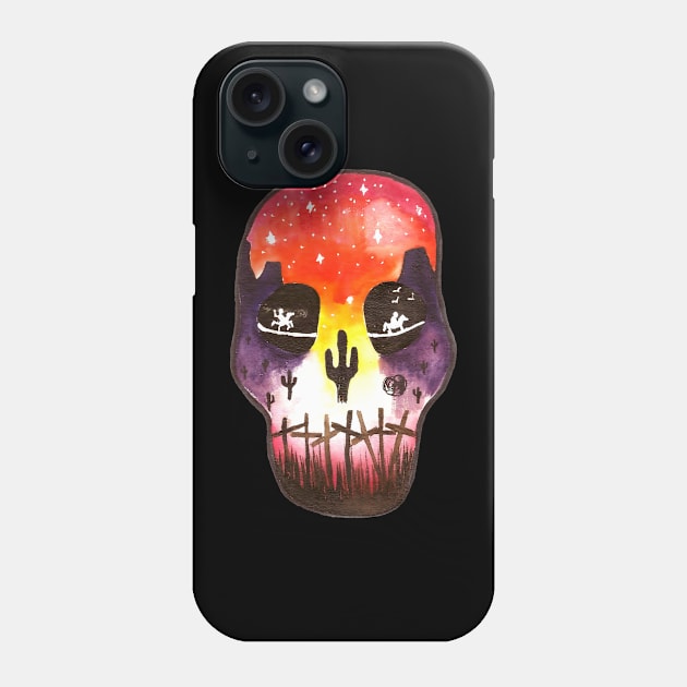 Skull Meridian Phone Case by TypeTickles