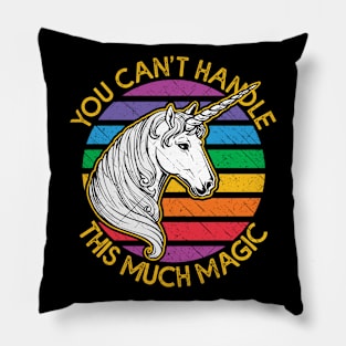 Funny Unicorn Full of Magic Pillow