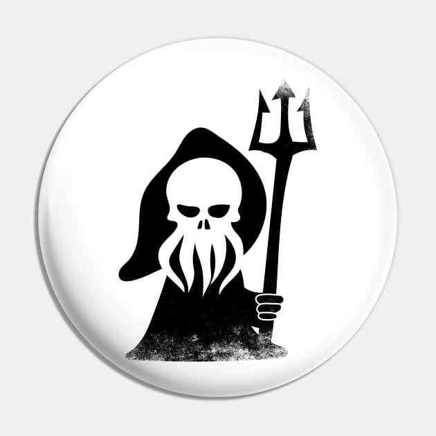 Aqua Grim Reaper Pin by Jess Adams