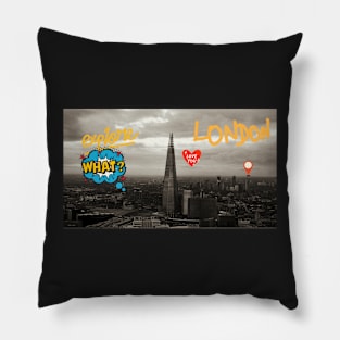 London cityscape and skyscrapers for free Pillow