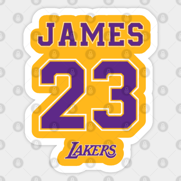 Lakers 23 Lakers Sticker Teepublic