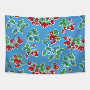 Strawberry mexican oilcloth Tapestry