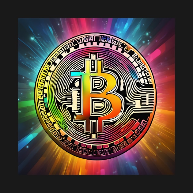 Bitcoin colorful by Creativeoptimize