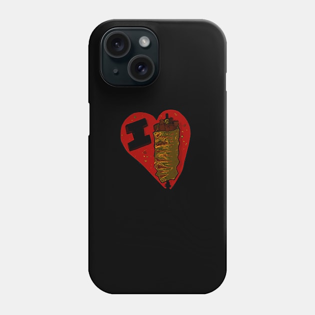 I Love Doner Phone Case by Imutobi