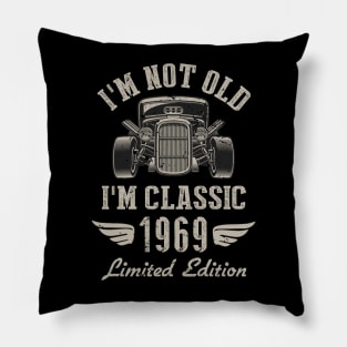 I'm Classic Car 53rd Birthday Gift 53 Years Old Born In 1969 Pillow