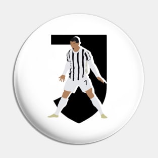 Cristiano Ronaldo 7 Juventus Iconic Celebration Pin