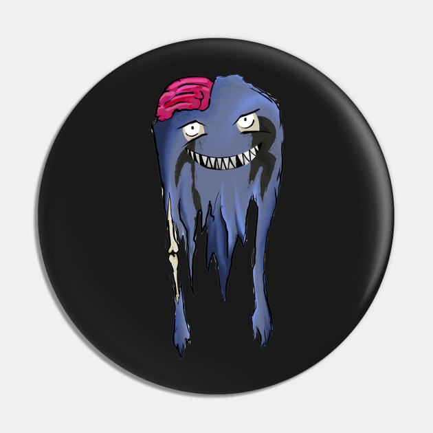 Ghostly monster Pin by xaxuokxenx