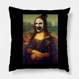 Mona Lisa Art the Clown Pillow