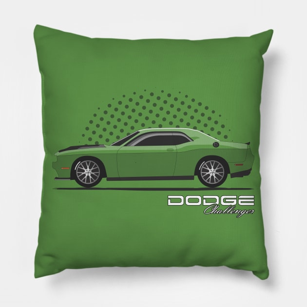 Dodge Challenger - Hellcat American Muscle Car Pillow by CC I Design