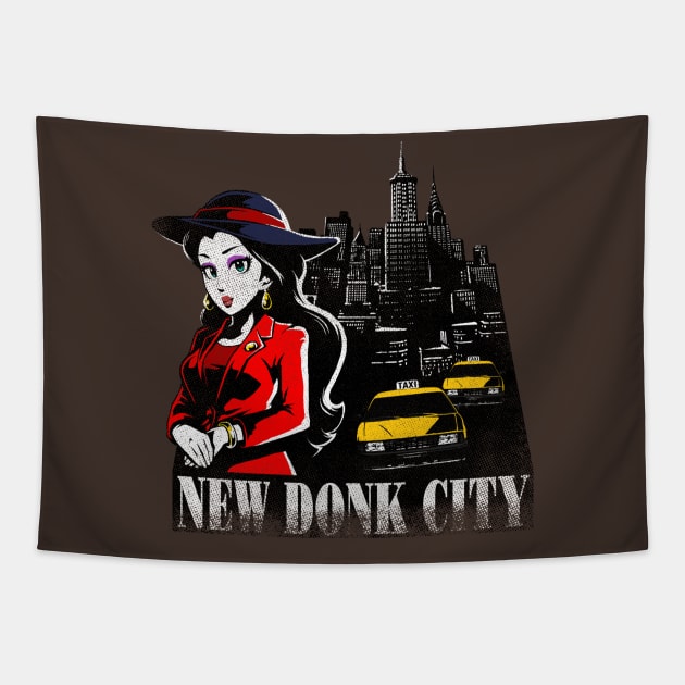 New Donk City Tapestry by duckandbear