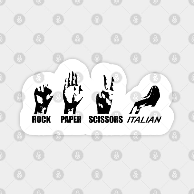 Rock Paper Scissors Italian 5 Magnet by giovanniiiii