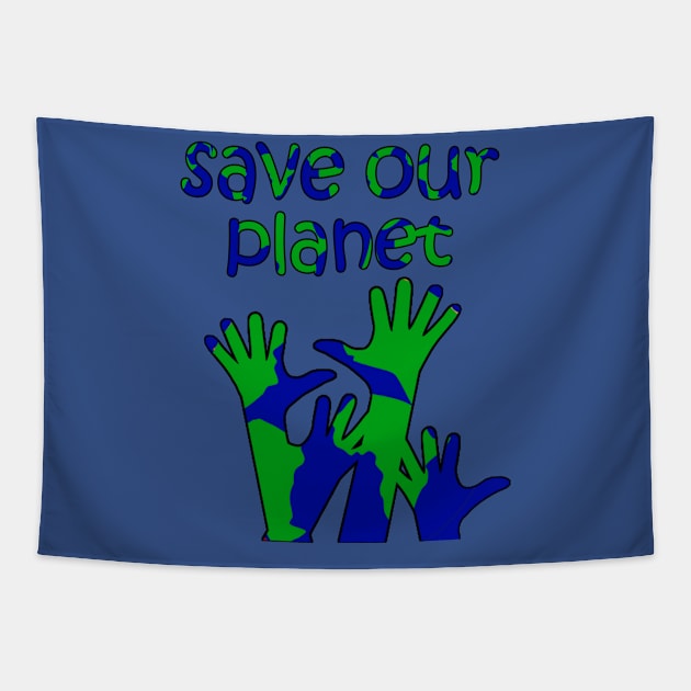 save our planet Tapestry by sarahnash