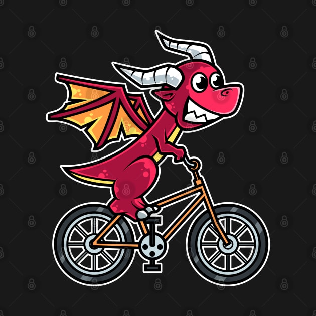 Dragon Bicycle Cyclist Cycling graphic by theodoros20