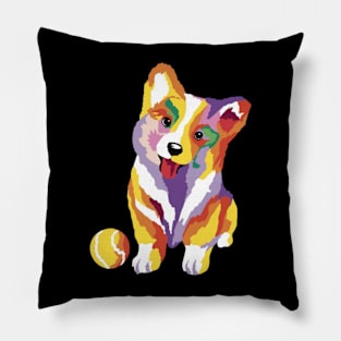 Corgi Art Pillow