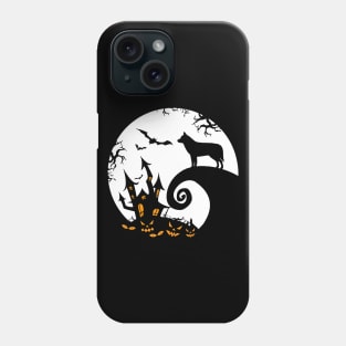 Funny Siberian Husky And Moon Halloween Costume Phone Case