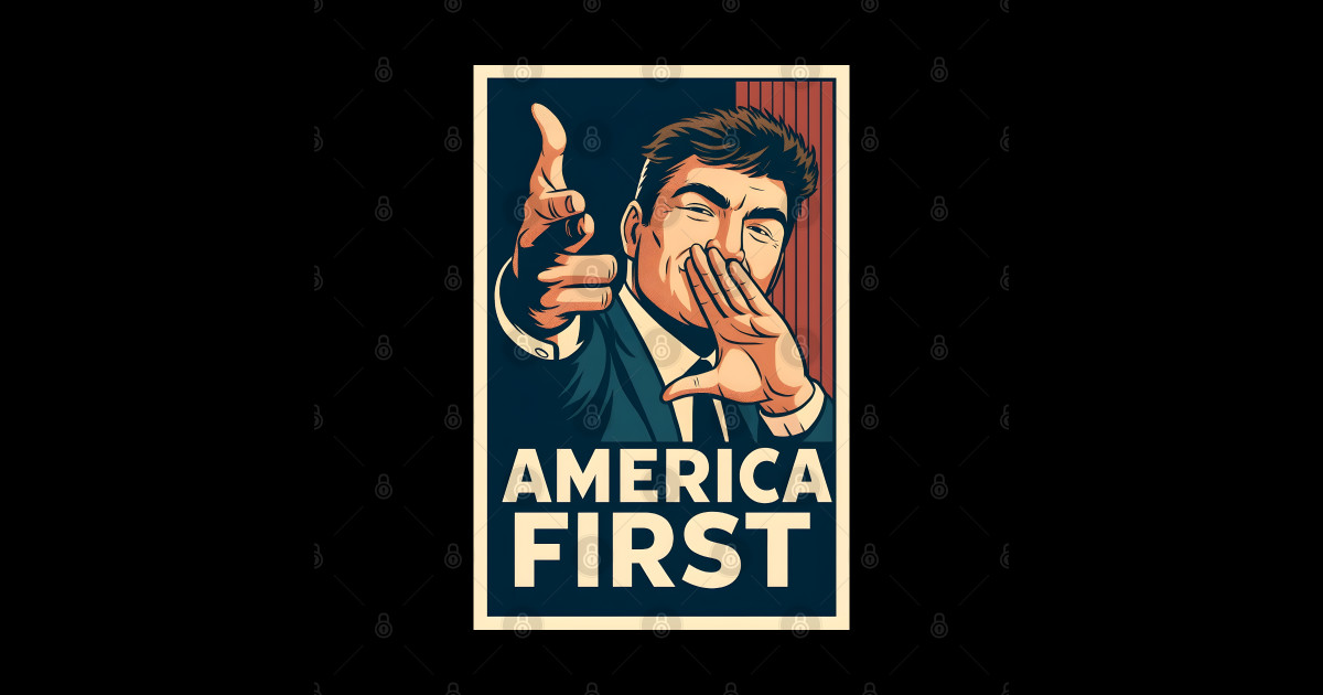 Nick Fuentes America First Comic Book Poster - America - Pin | TeePublic