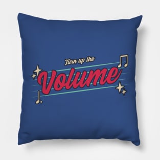 Turn Up The Volume Music Lover DJ Party Pillow