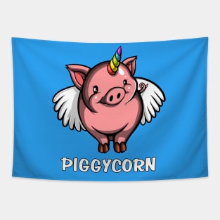 Piggycorn Pig Unicorn Tapestry