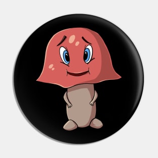 Cute Funny Mushroom Pin