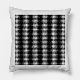 Midcentury Modern Dots Black and White Pillow