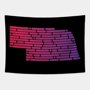 Stylized Nebraska Design Tapestry