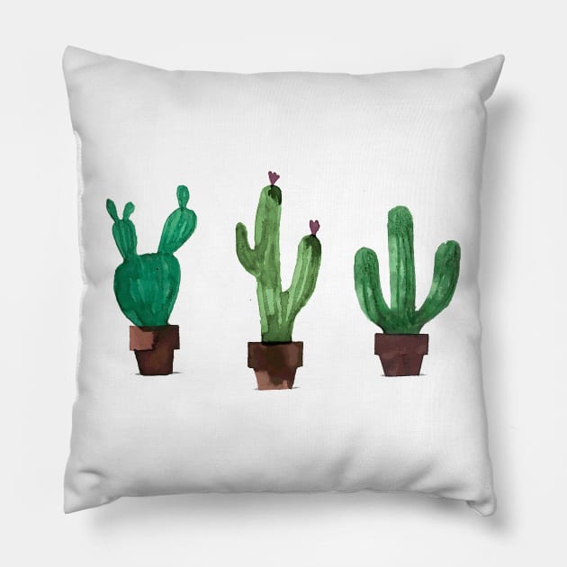 cactus group Pillow by venusblack