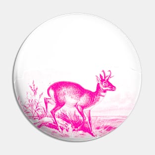 Muntjac Deer Design Pin