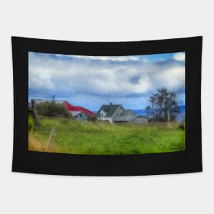 Farmhouse by the Sea Tapestry