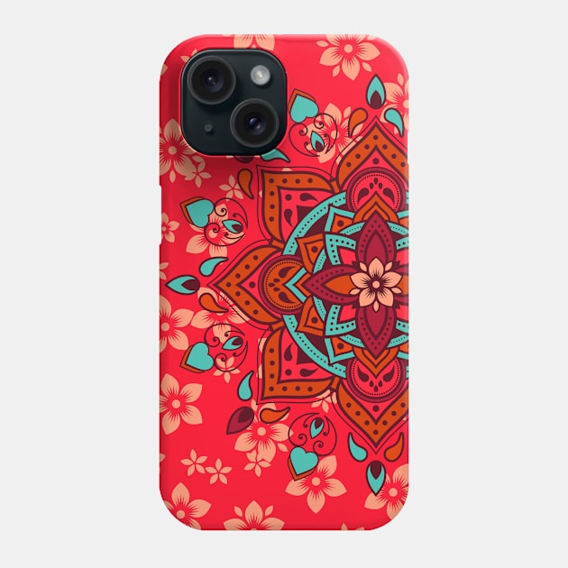 Mandala Design Phone Case by Liesl Weppen