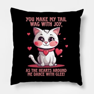 Kitty Love: Heart-Filled Purrfection Pillow