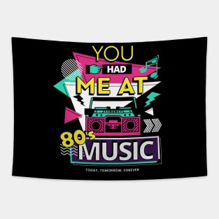 You Had Me At 80's Music Tapestry