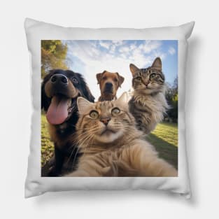 Cats and Dogs Wifie Pillow