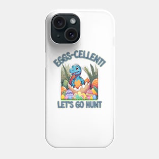 Easter dinosaur egg hunt Phone Case