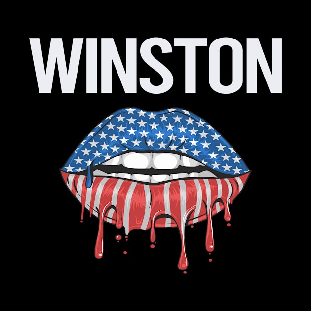 USA Flag Lips Winston by rosenbaumquinton52
