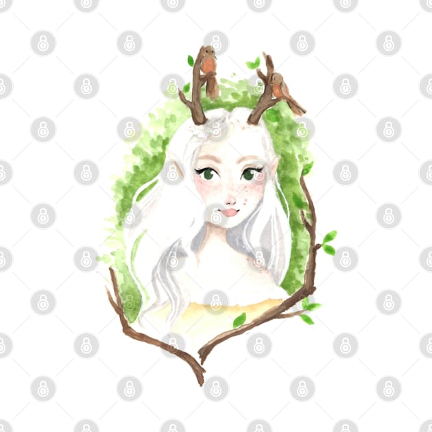 Deer fairy by Ka.Arts