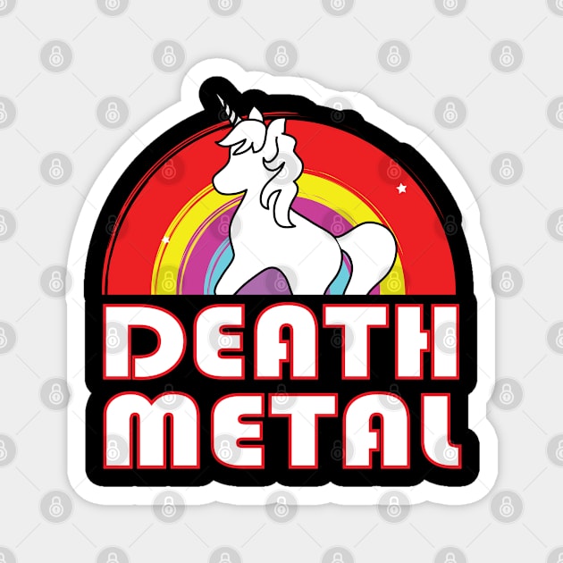 Death Metal Unicorns Magnet by CrissWild