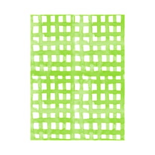 Watercolor grid - baby green T-Shirt