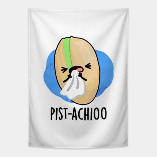 Pist-achioo Funny Sneezing Nut Pistachio Pun Tapestry