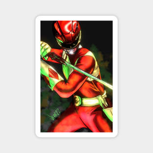 red ranger Magnet