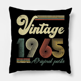 Vintage 1965 59th Birthday Gift Men Women 59 Years Old Pillow