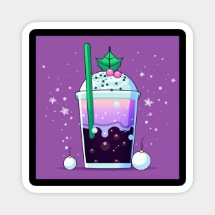 Christmas bubble tea Magnet